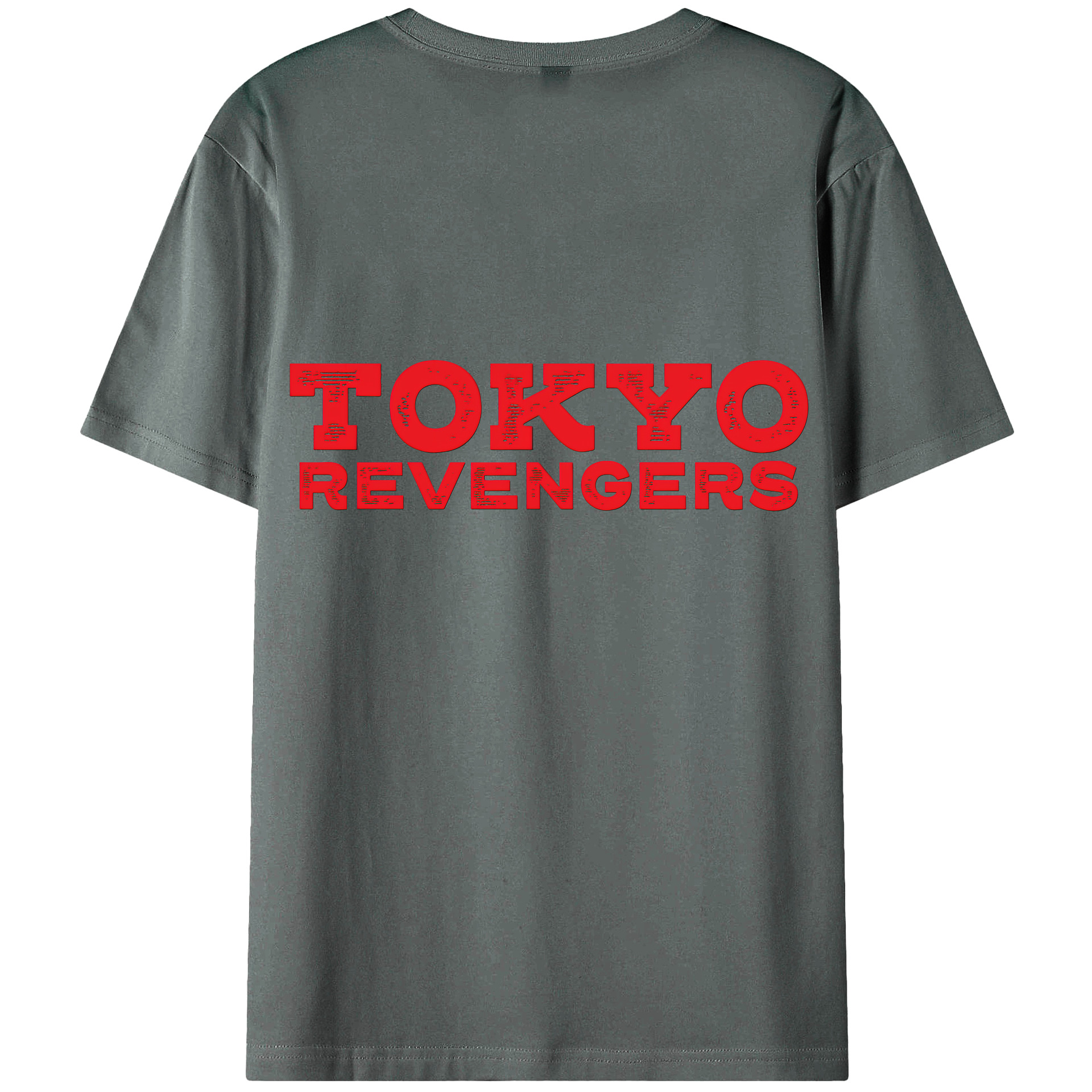 （画像用） 東京リベンジャーズ Tokyo Revengers 綿100％ メンズ半袖Tシャツ（バックプリント） 通気性